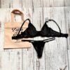 ART 1607 - CONJUNTO DE TUL CON LESS REGULABLE - NEGRO