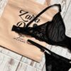 ART 1607 - CONJUNTO DE TUL CON LESS REGULABLE - NEGRO - Imagen 2