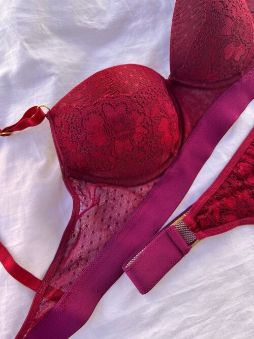 ART 5006 CL -CONJUNTO TAZA SOFT CON LESS - BORDO - Imagen 2