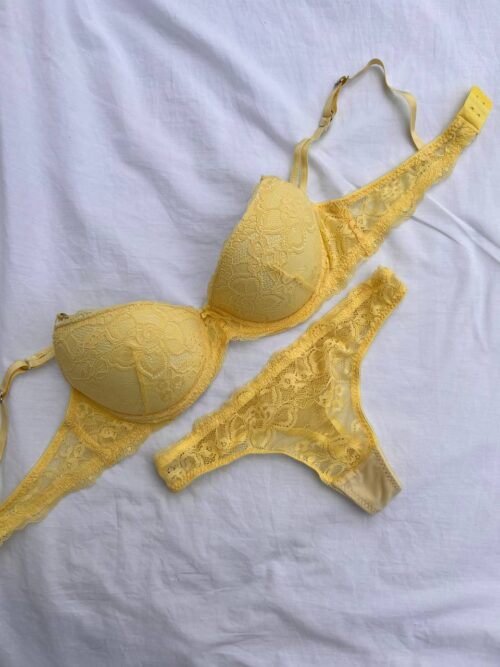 ART 5249 LODY : taza soft de encaje con less amarillo - Imagen 3